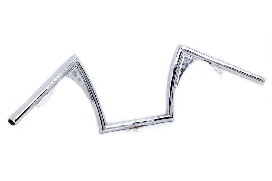 10 inch Pirate Z-Bar Handlebar Chrome