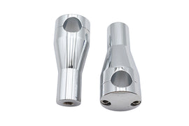 4 inch Round Glide Riser Set Chrome