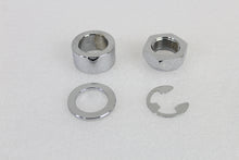 Load image into Gallery viewer, Rear Axle Spacer Set Smooth Style Chrome
