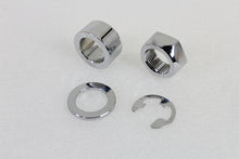 Load image into Gallery viewer, Rear Axle Spacer Set Smooth Style Chrome
