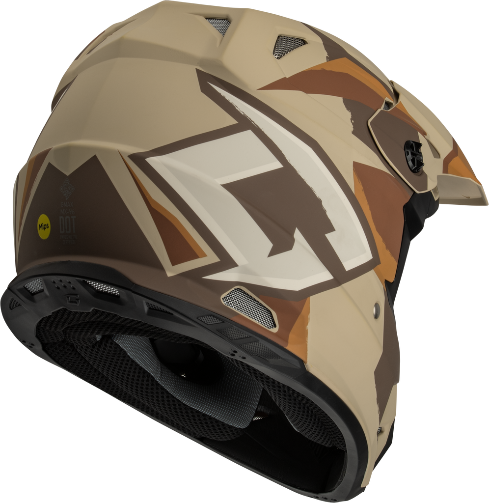 Mx 96 Splinter Helmet Matte Brown/Tan/White  Xs