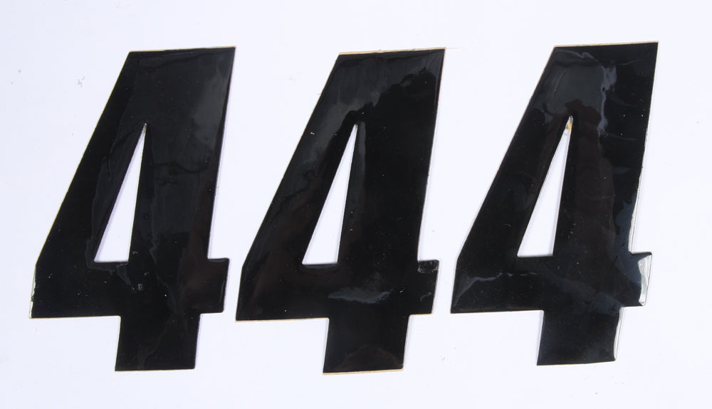 Number 4 Black 4" 3/Pk