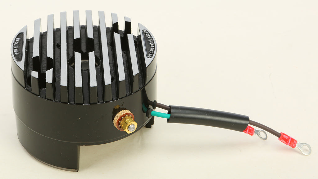 Low Output 12 Volt Regulator End Cover Black