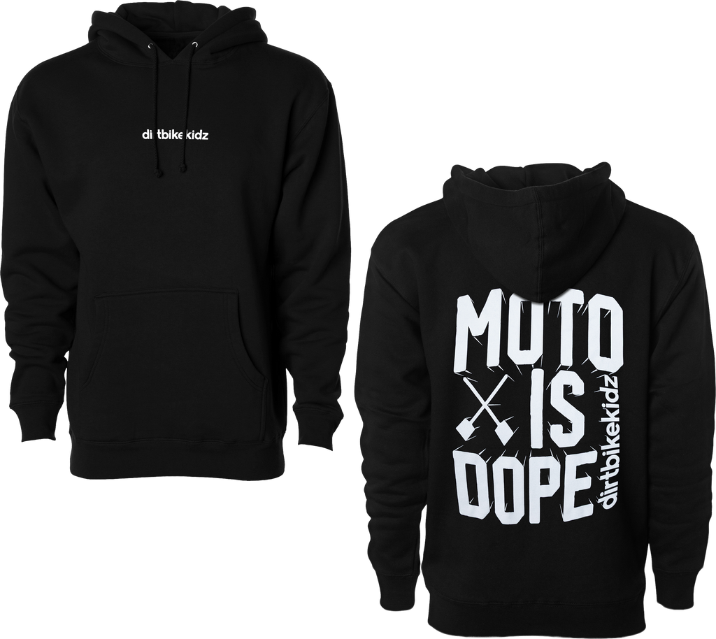 Moto Is Dope Hoodie Black Sm