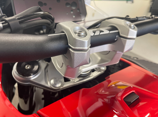 Handlebar Risers Tour Silver Bmw