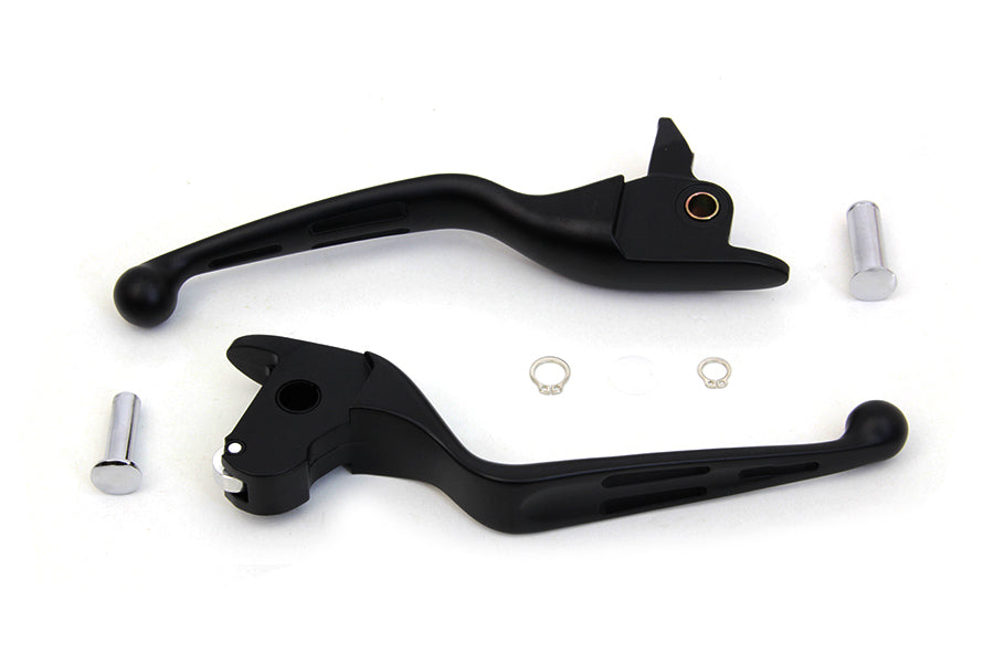 Matte Black 3-Slot Wide Hand Lever Set