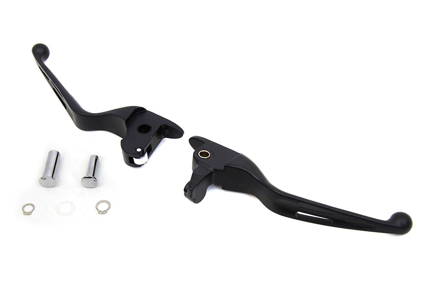 Matte Black 3-Slot Wide Hand Lever Set