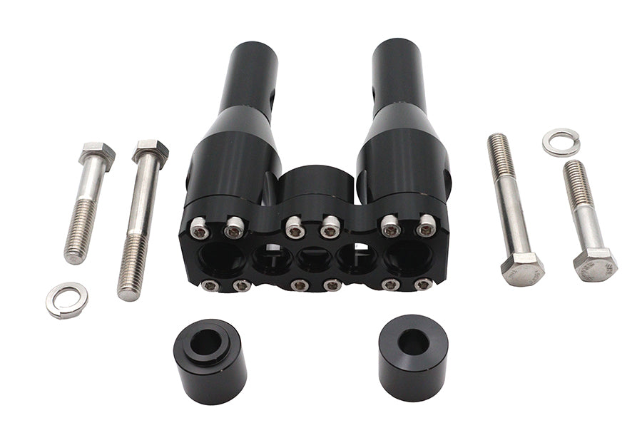 Wyatt Gatling 6 inch Baron Style Riser Set Black