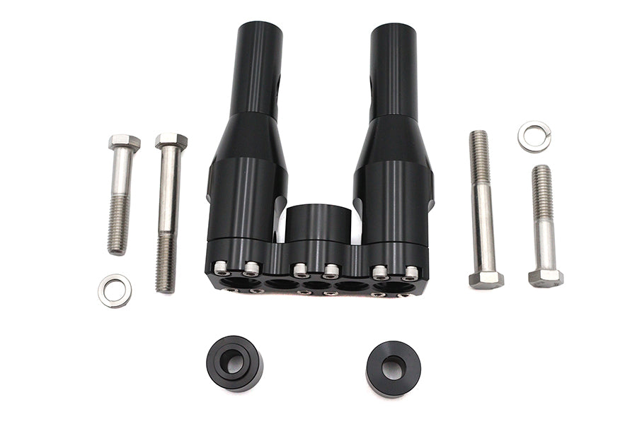 Wyatt Gatling 6 inch Baron Style Riser Set Black