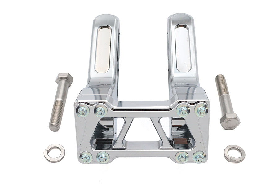Wyatt Gatling 6 inch Pirate Style Riser Set Chrome