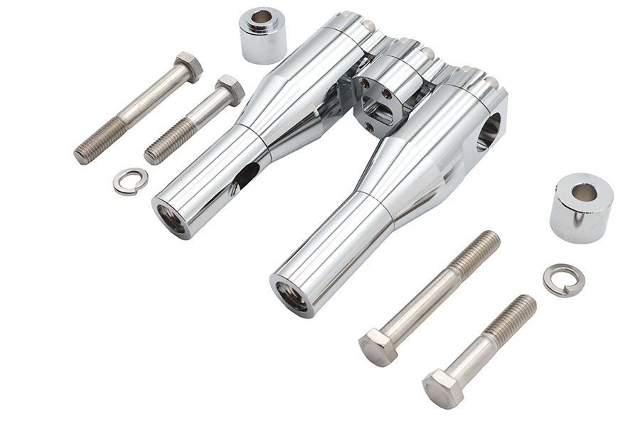 Wyatt Gatling 6 inch Baron Style Riser Set Chrome
