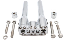 Load image into Gallery viewer, Wyatt Gatling 10 inch Baron Style Riser Set Chrome