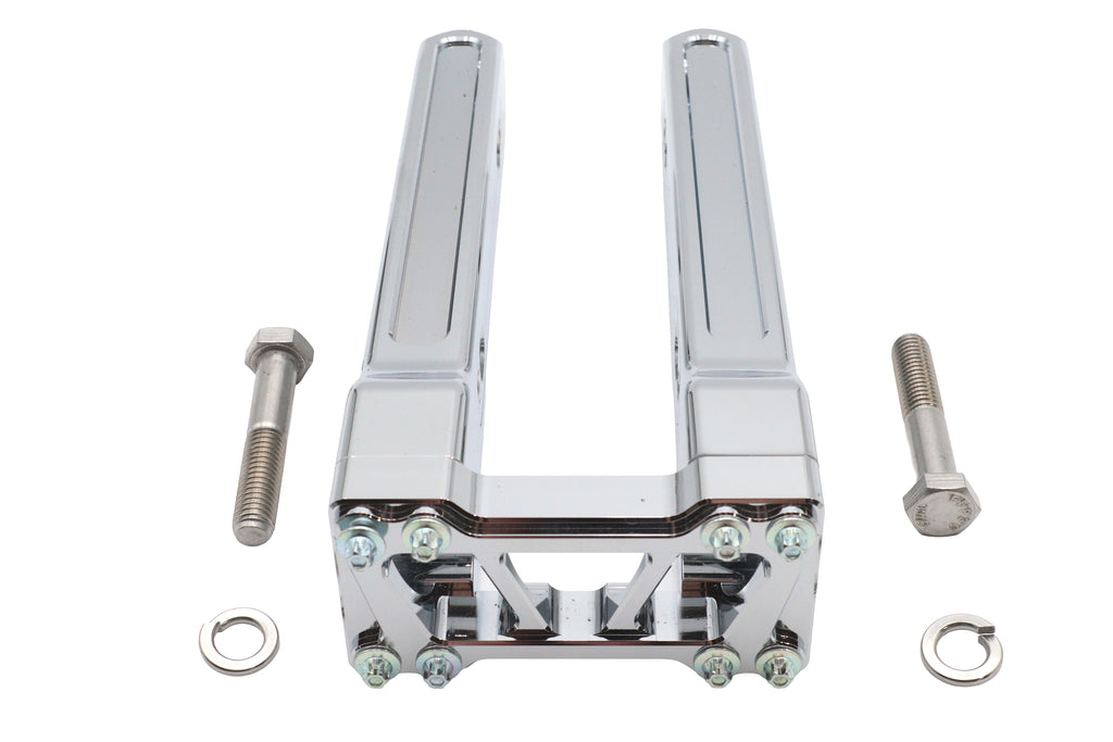 Wyatt Gatling 10 inch Pirate Style Riser Set Chrome