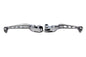 Chrome Contour Drilled Hand Lever Set with Skull Ends