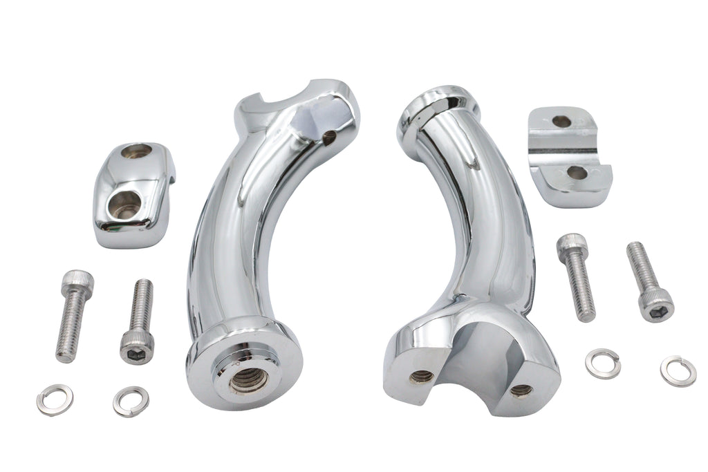5-3/4 inch Fatty Pullback Riser Kit Chrome