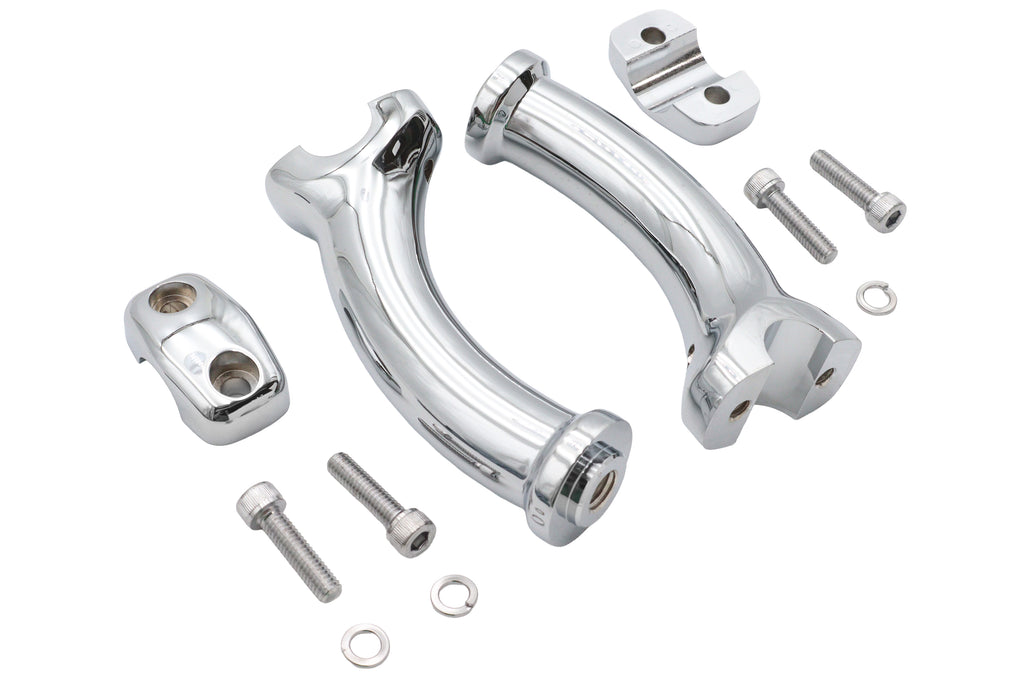 5-3/4 inch Fatty Pullback Riser Kit Chrome