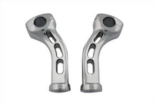 Load image into Gallery viewer, Chrome 5-1/2 inch Slotted Billet Riser Kit