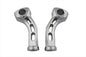 Chrome 5-1/2 inch Slotted Billet Riser Kit