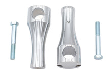 Load image into Gallery viewer, 5 inch Solid Billet Chrome Riser Set