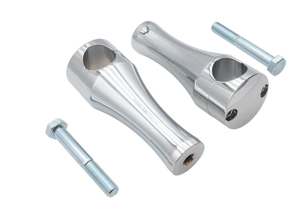 5 inch Solid Billet Chrome Riser Set