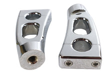 Load image into Gallery viewer, 4-1/4 inch Switchback Chrome Riser Set