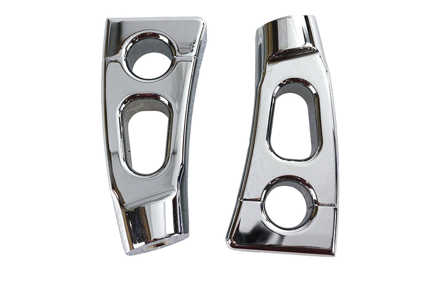 4-1/4 inch Switchback Chrome Riser Set