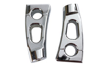 Load image into Gallery viewer, 4-1/4 inch Switchback Chrome Riser Set