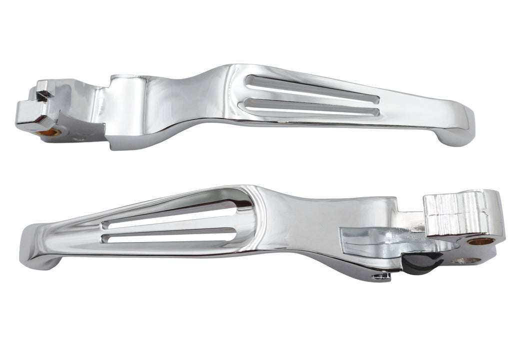 Chrome Slotted Hand Lever Set