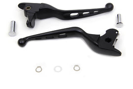 Black Drilled Hand Lever Set