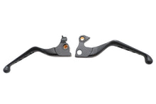 Load image into Gallery viewer, Black Drilled Hand Lever Set