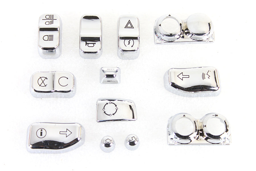 Handlebar Switch Cap Set Chrome