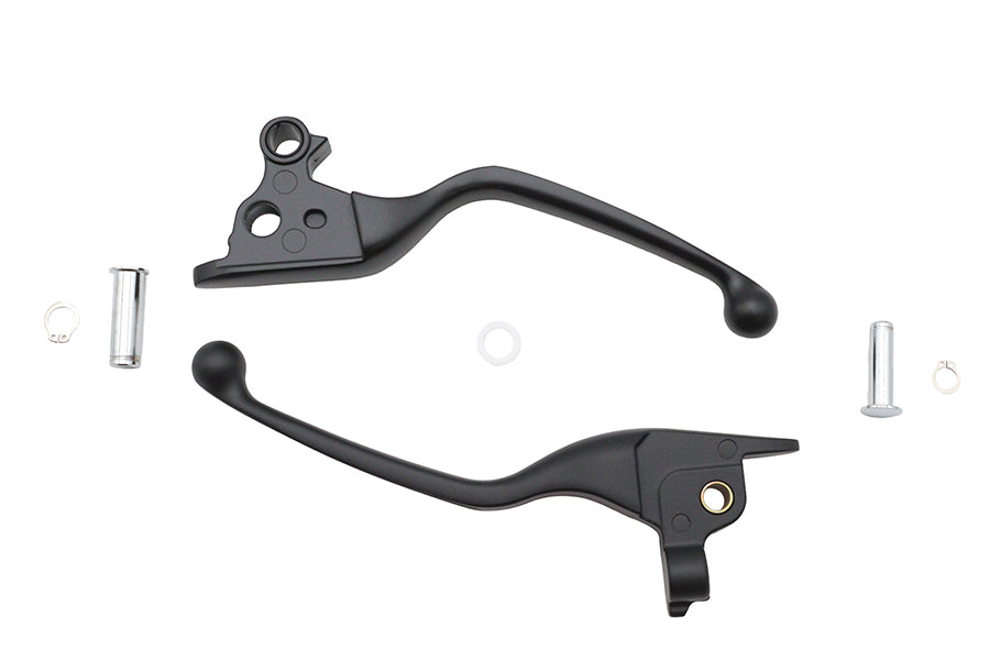 Black Narrow Smooth Contour Hand Lever Set