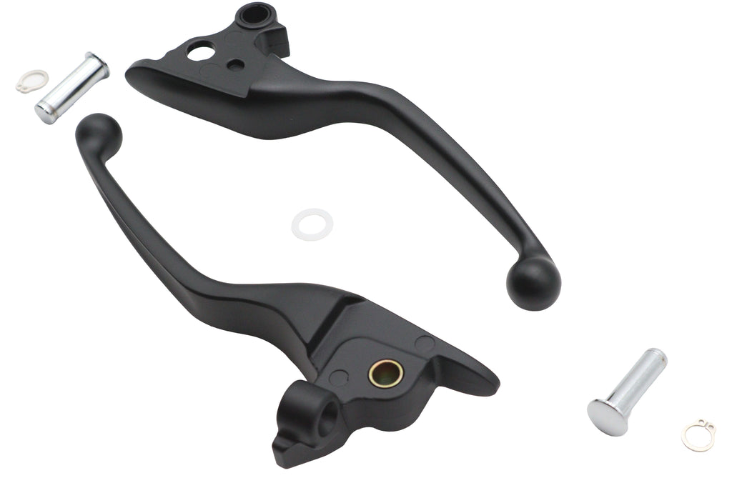 Black Narrow Smooth Contour Hand Lever Set