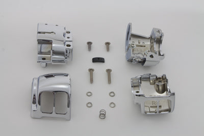 Handlebar Control Switch Housing Kit Chrome