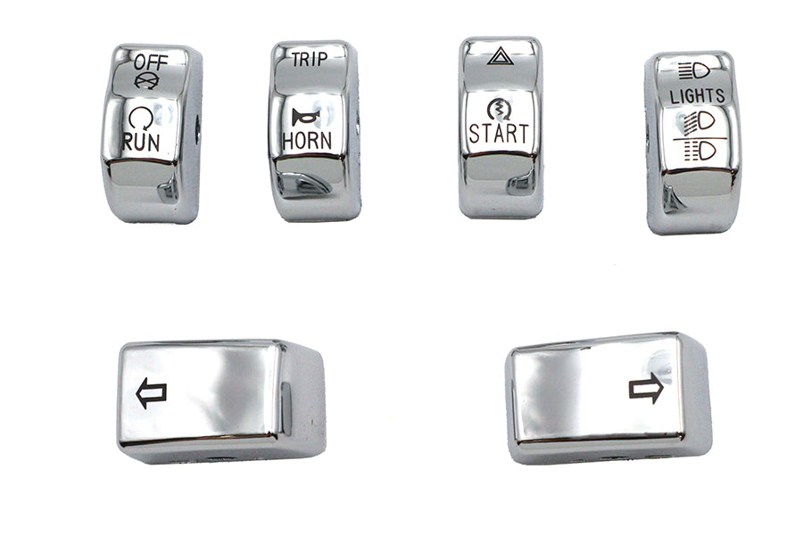Handlebar Switch Cap Set Chrome