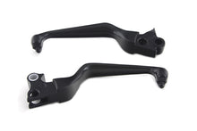 Load image into Gallery viewer, Black Contour Hand Lever Set with Skull Ends