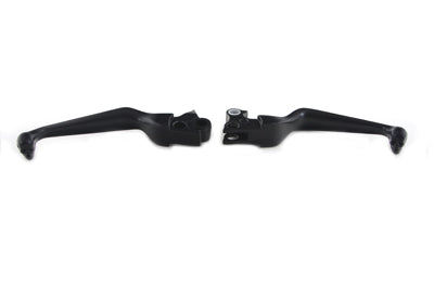 Black Contour Hand Lever Set with Skull Ends
