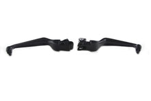 Load image into Gallery viewer, Black Contour Hand Lever Set with Skull Ends