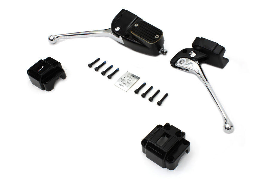 Black Handlebar Master Cylinder and Clutch Lever Assembly