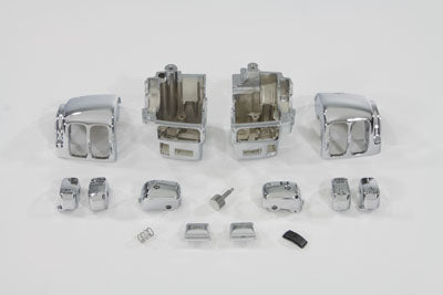 Handlebar Switch Housing Kit Chrome