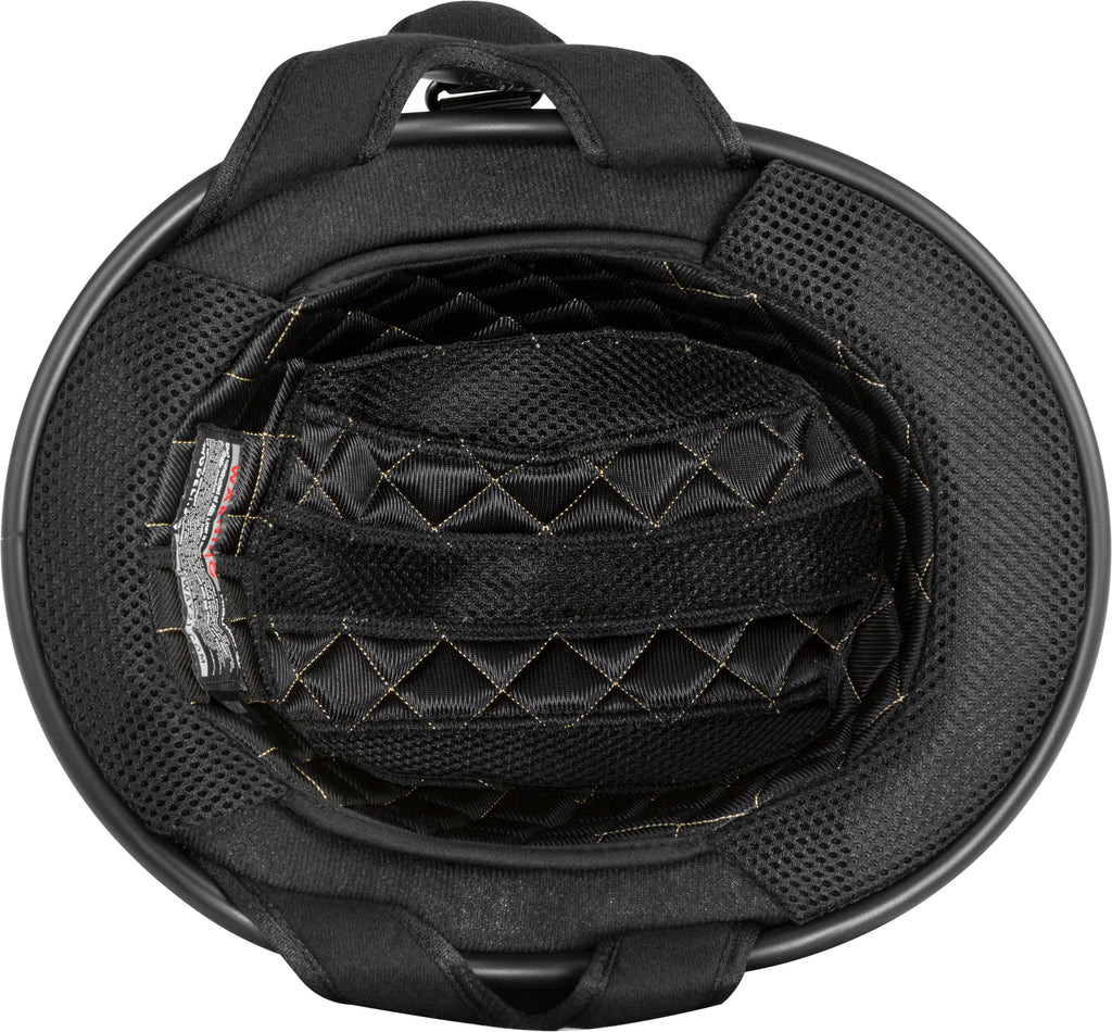 .357 Solid Half Helmet Matte Black Xs