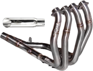 Shorty Full Exhaust System 4 Into 1 Polished Busa