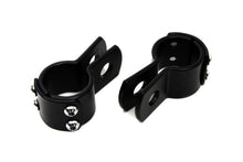 Load image into Gallery viewer, Black 1-1/2 inch Footpeg Mount Clamp Set
