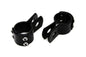 Black 1-1/2 inch Footpeg Mount Clamp Set