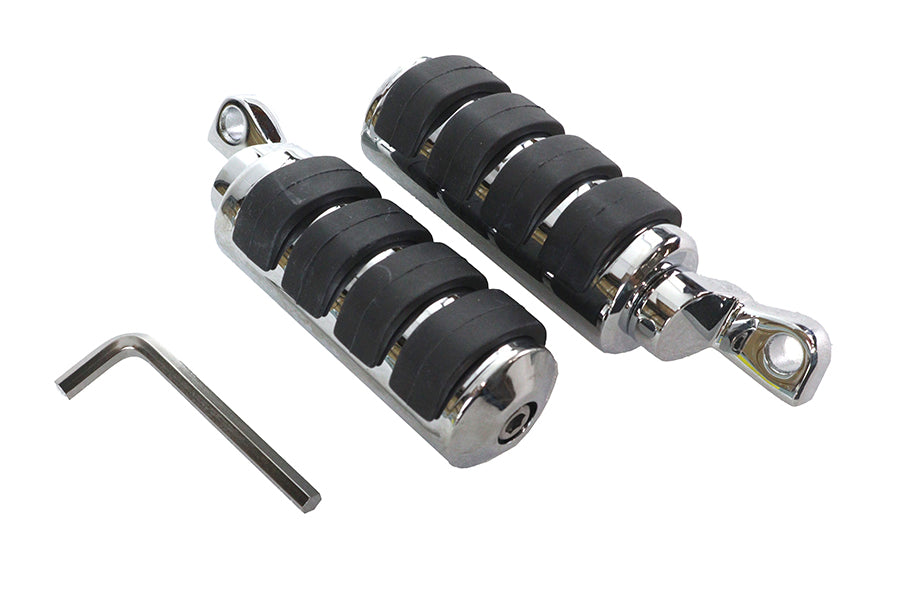 Large Chrome Cats Paw Footpeg Set