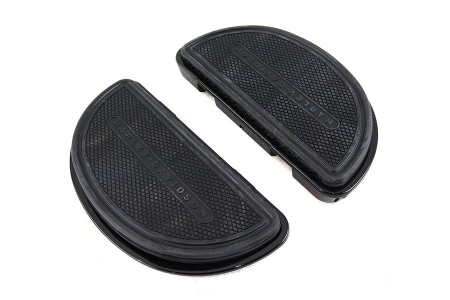 OE Gloss Black Passenger Half Moon Footboard Set
