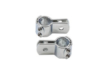 Load image into Gallery viewer, Chrome 1 inch Footpeg Mount Clamp Set
