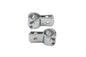 Chrome 1 inch Footpeg Mount Clamp Set