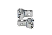 Load image into Gallery viewer, Chrome 1 inch Footpeg Mount Clamp Set