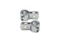 Chrome 1 inch Footpeg Mount Clamp Set